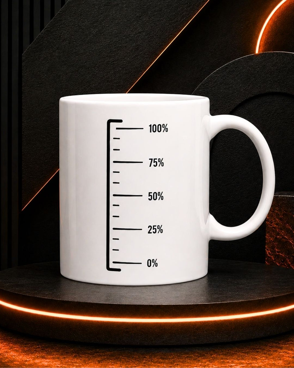 "Refill to Continue" Funny Energy Meter Ceramic Mug (11oz, 15oz).