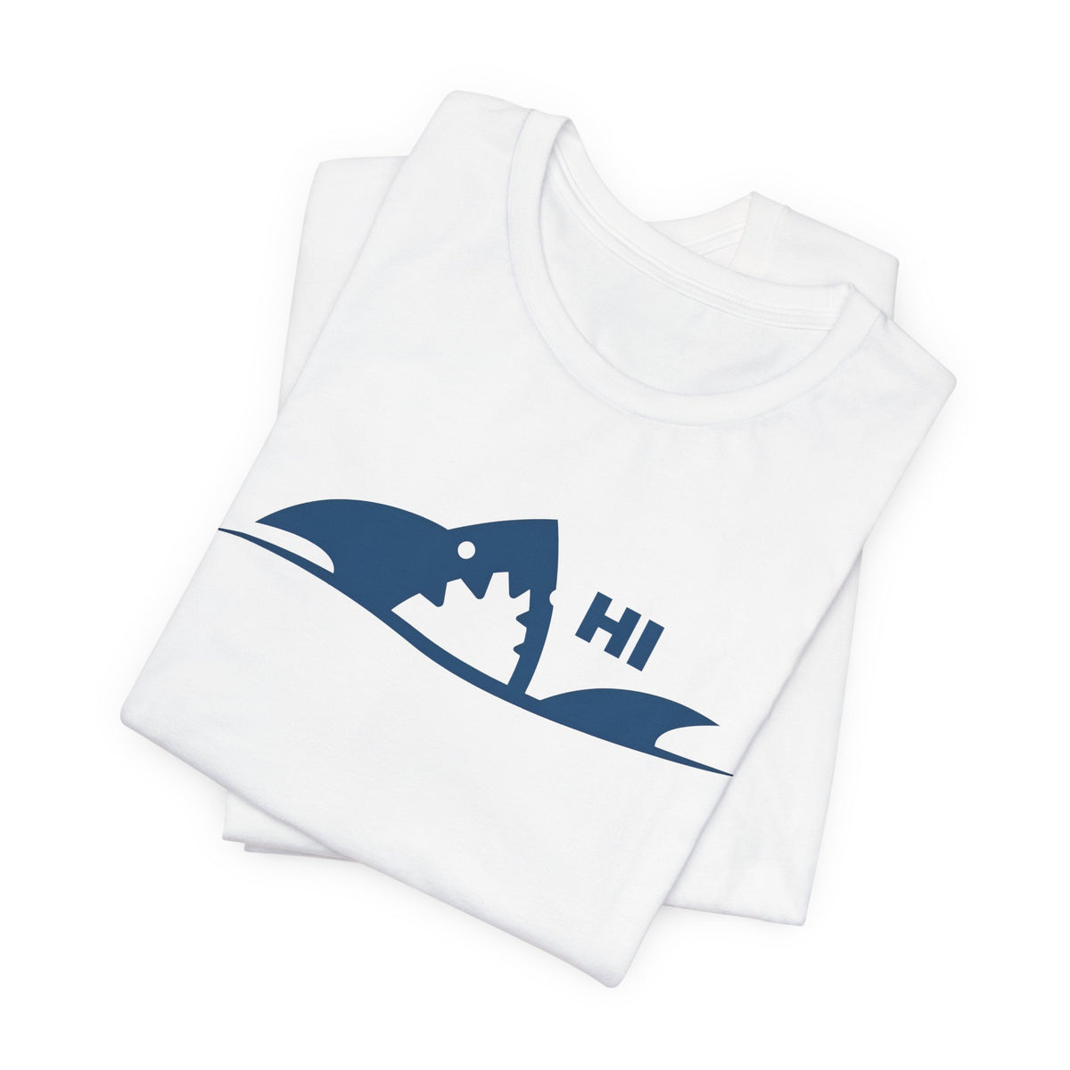 "I Don't Bite" Tribal Shark Graphic T-Shirt.