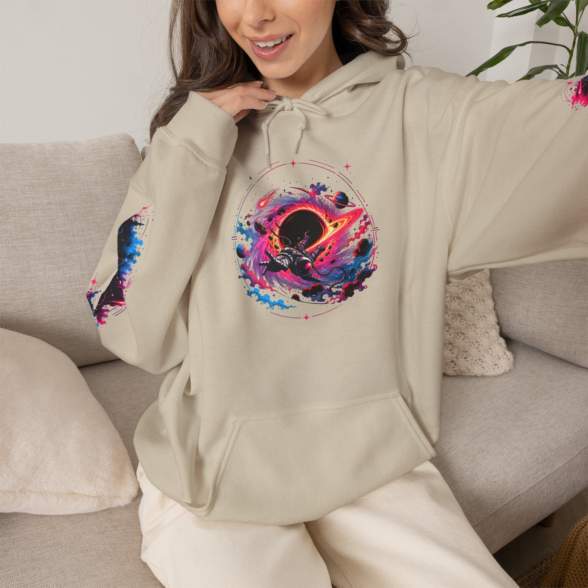 Event Horizon Black Hole Unisex Hoodie.