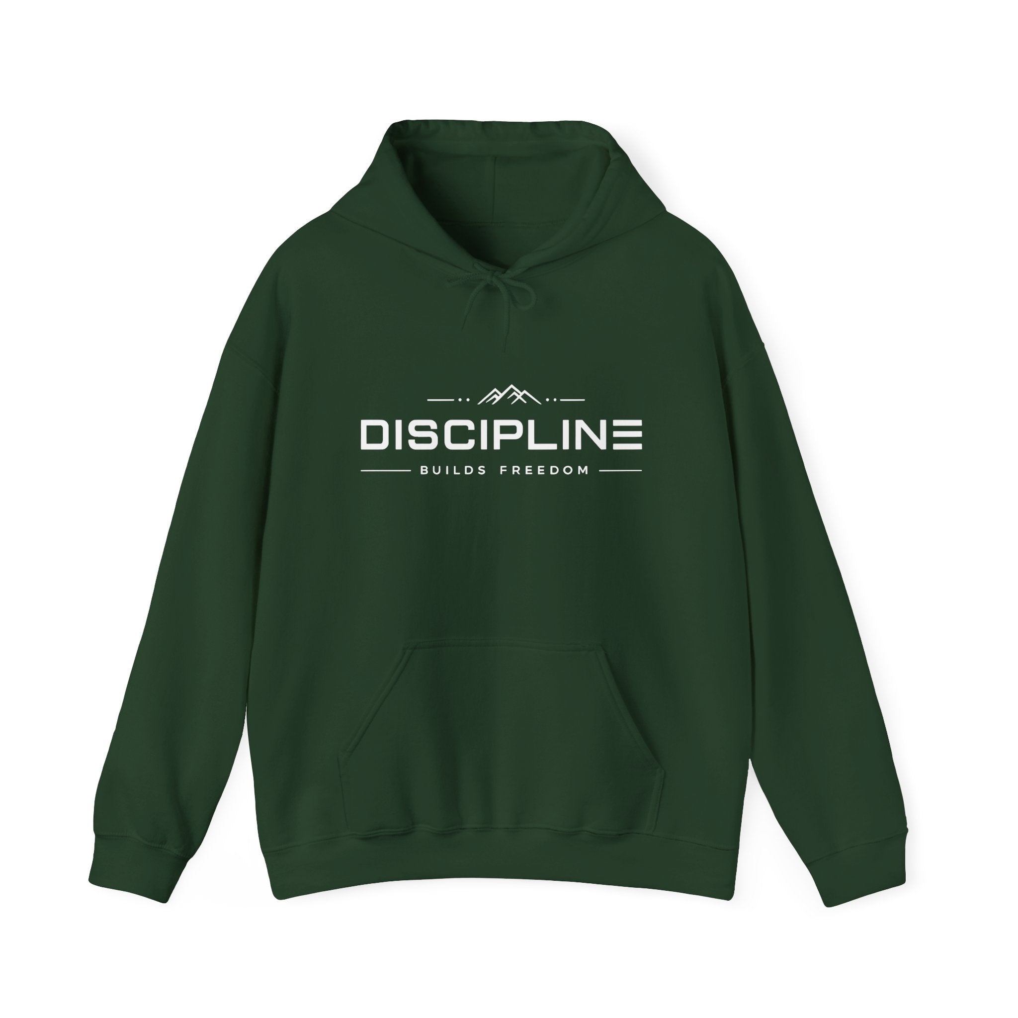 "Discipline Builds Freedom" Hoodie - Unisex Heavyweight Motivational Sweatshirt.