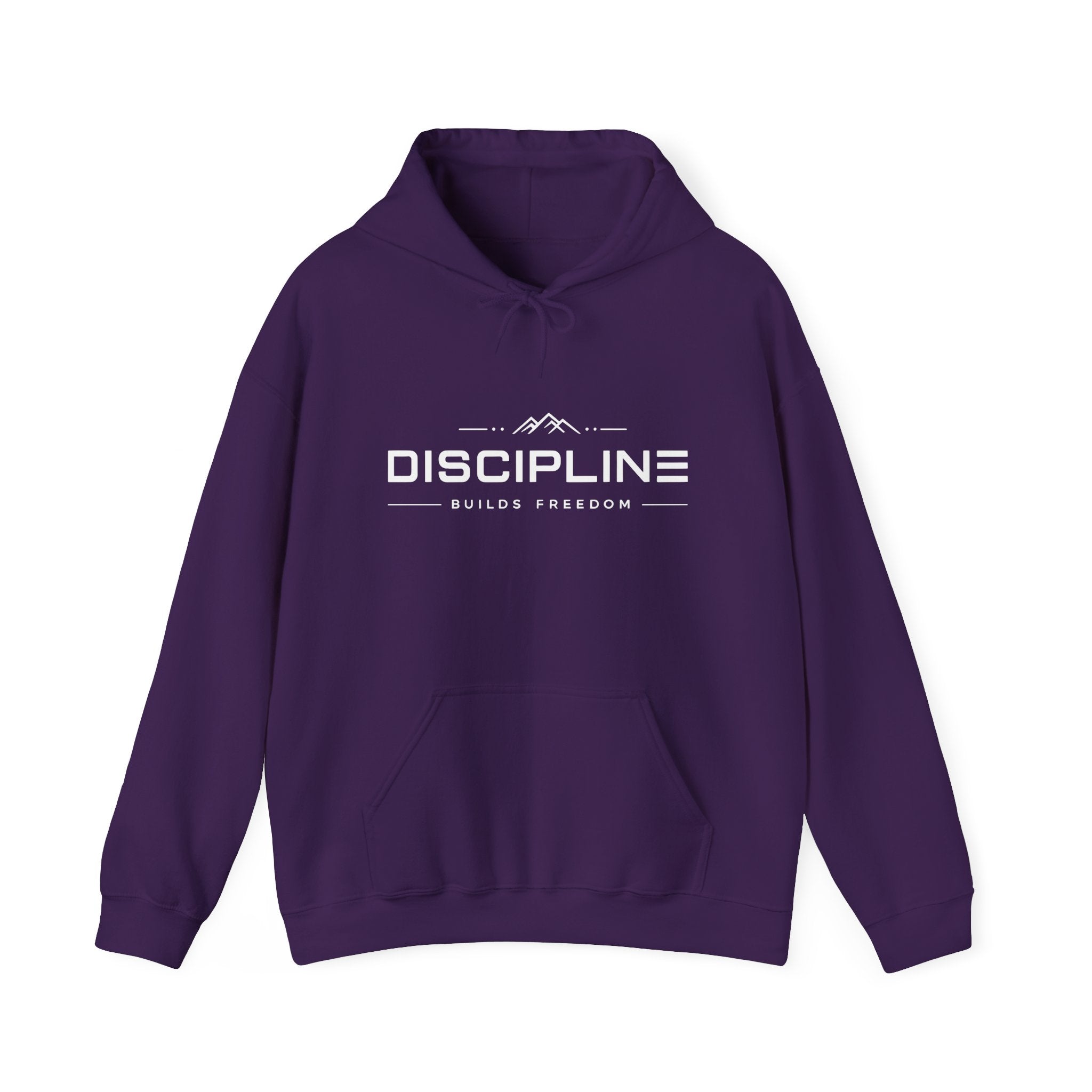 "Discipline Builds Freedom" Hoodie - Unisex Heavyweight Motivational Sweatshirt.