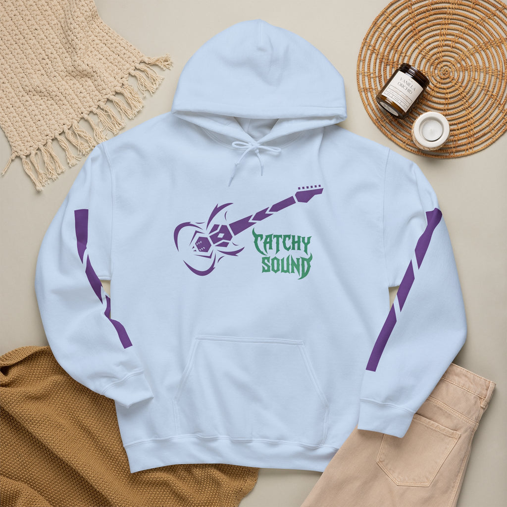 Catchy Sound Electric Guitar Graphic Unisex Hoodie.