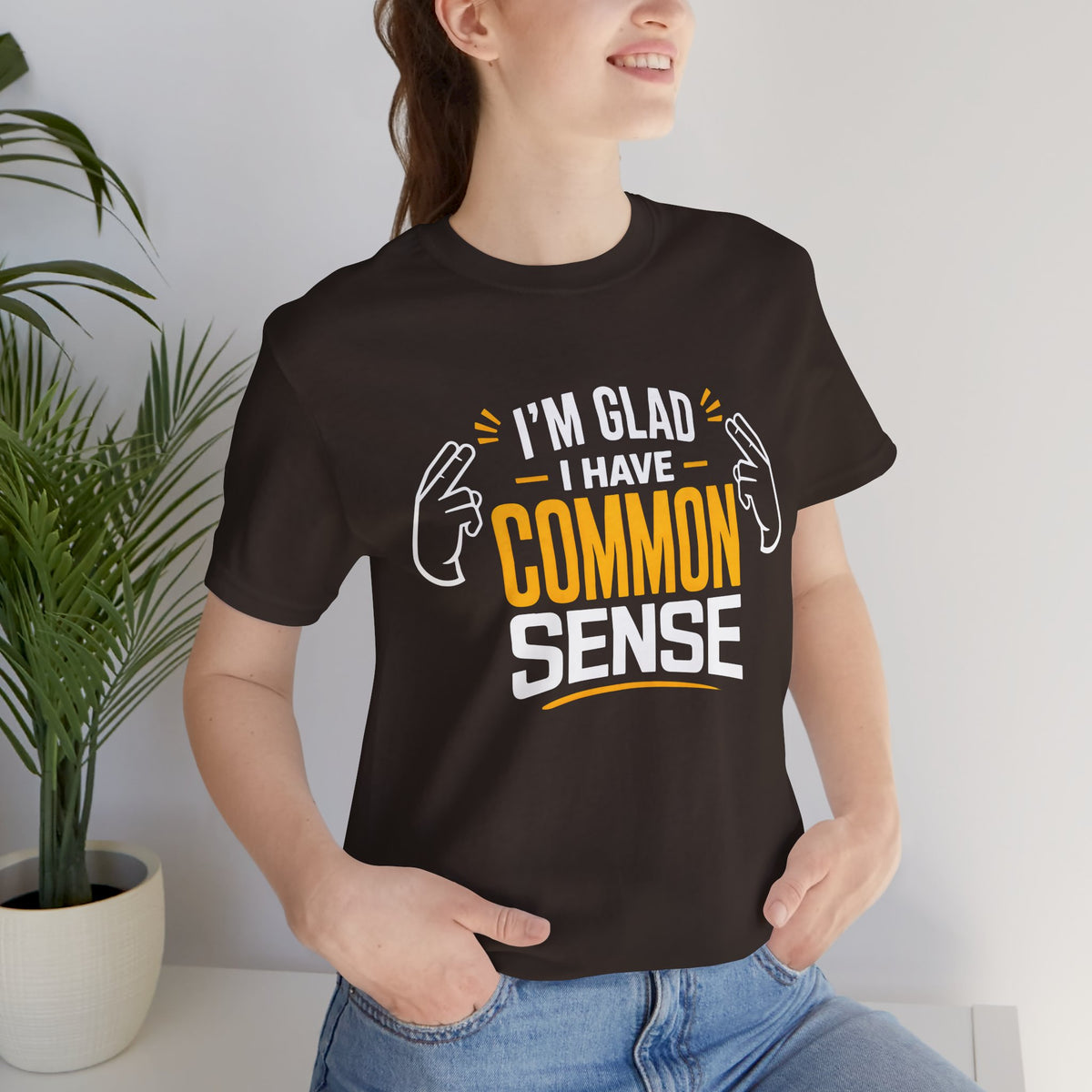 Common Sense & 100% IQ Graphic Tee.