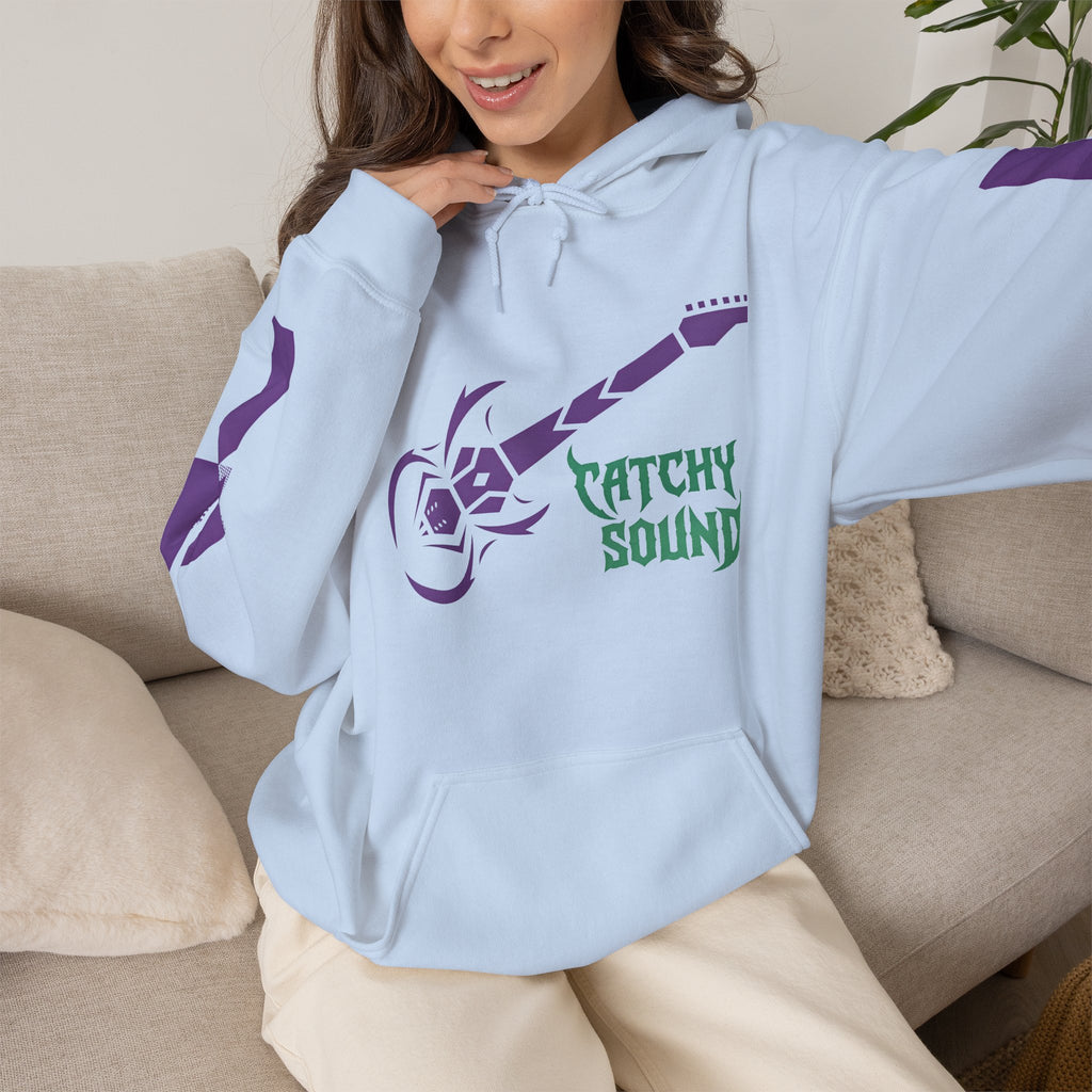 Catchy Sound Electric Guitar Graphic Unisex Hoodie.