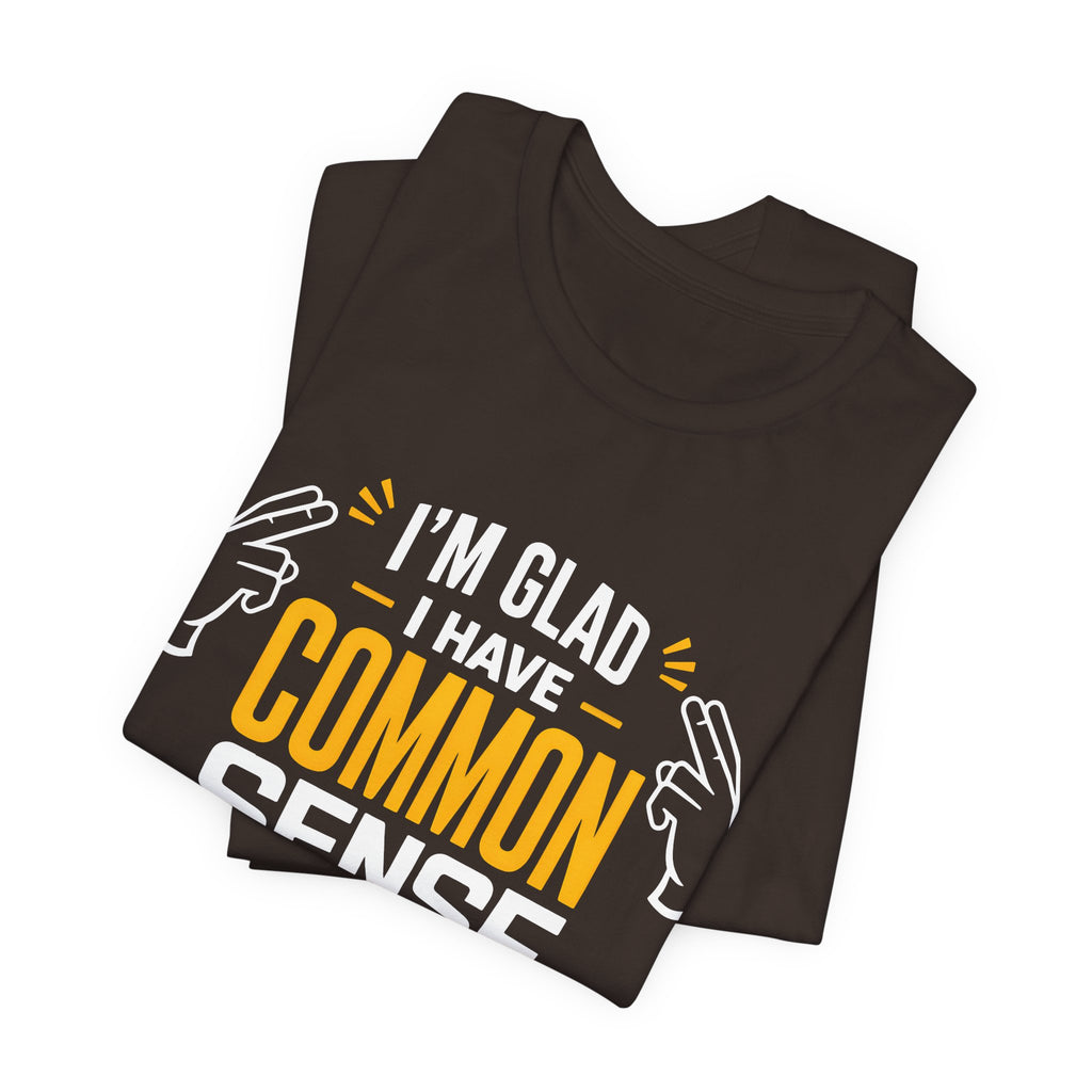 Common Sense & 100% IQ Graphic Tee.