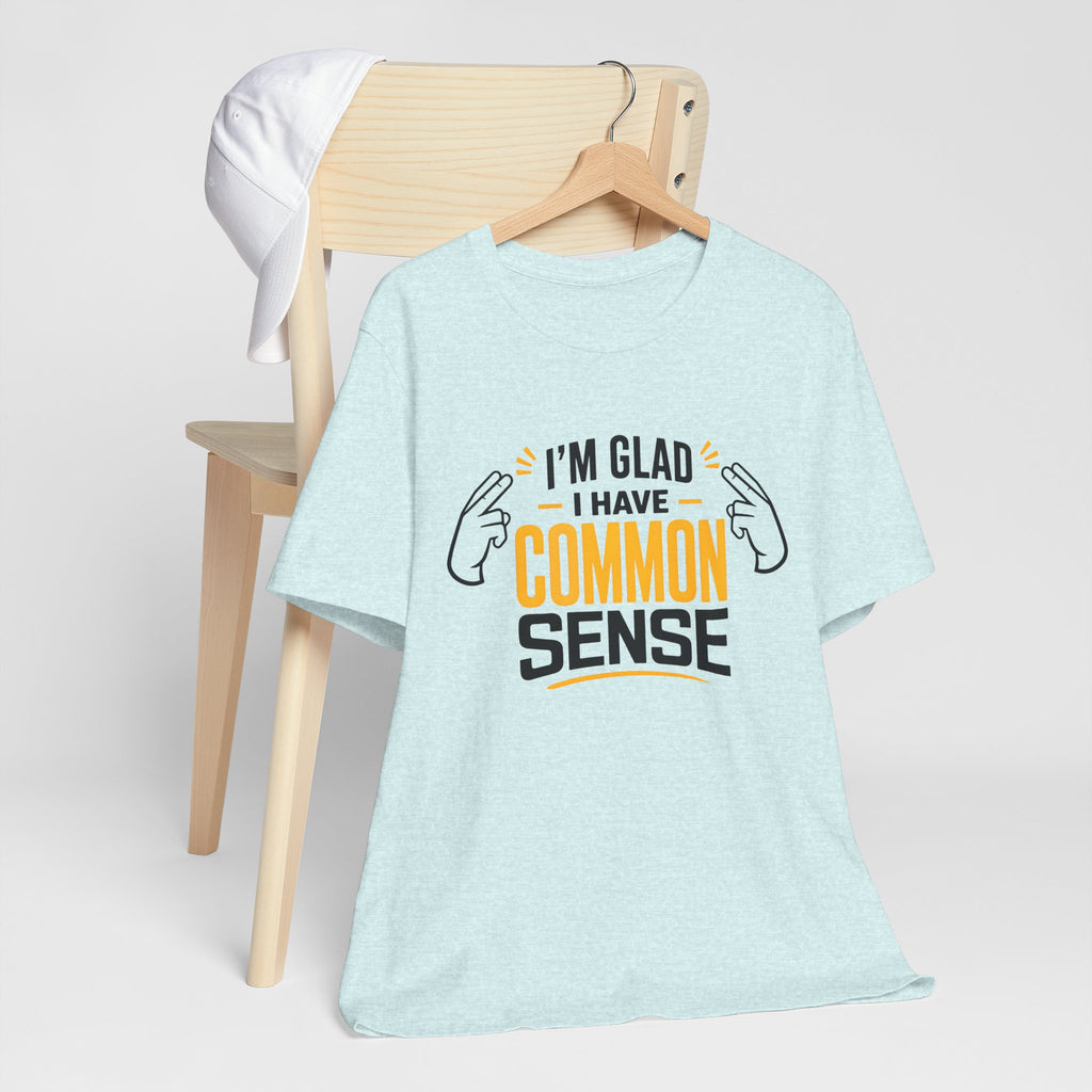 Common Sense & 100% IQ Graphic Tee.
