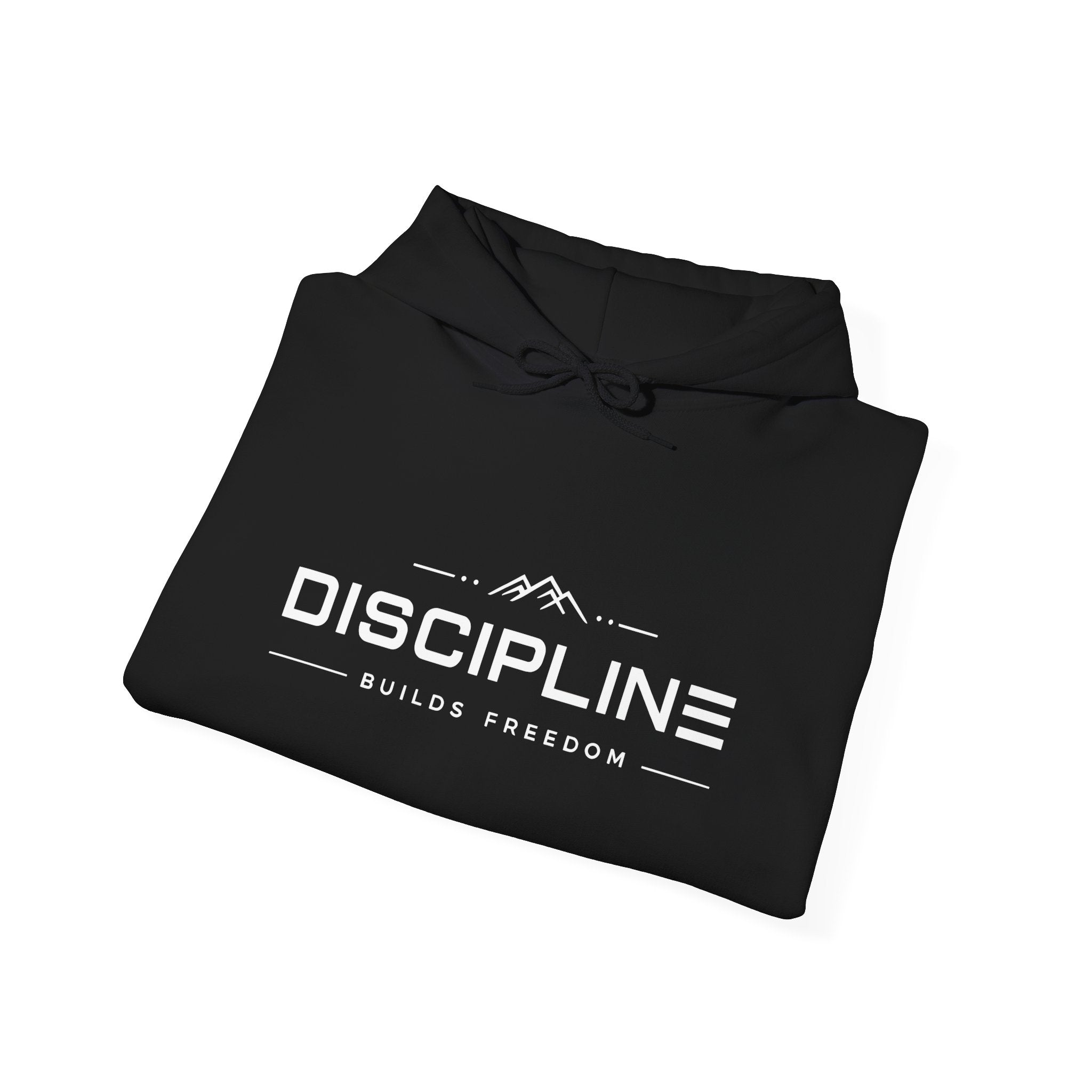 "Discipline Builds Freedom" Hoodie - Unisex Heavyweight Motivational Sweatshirt.