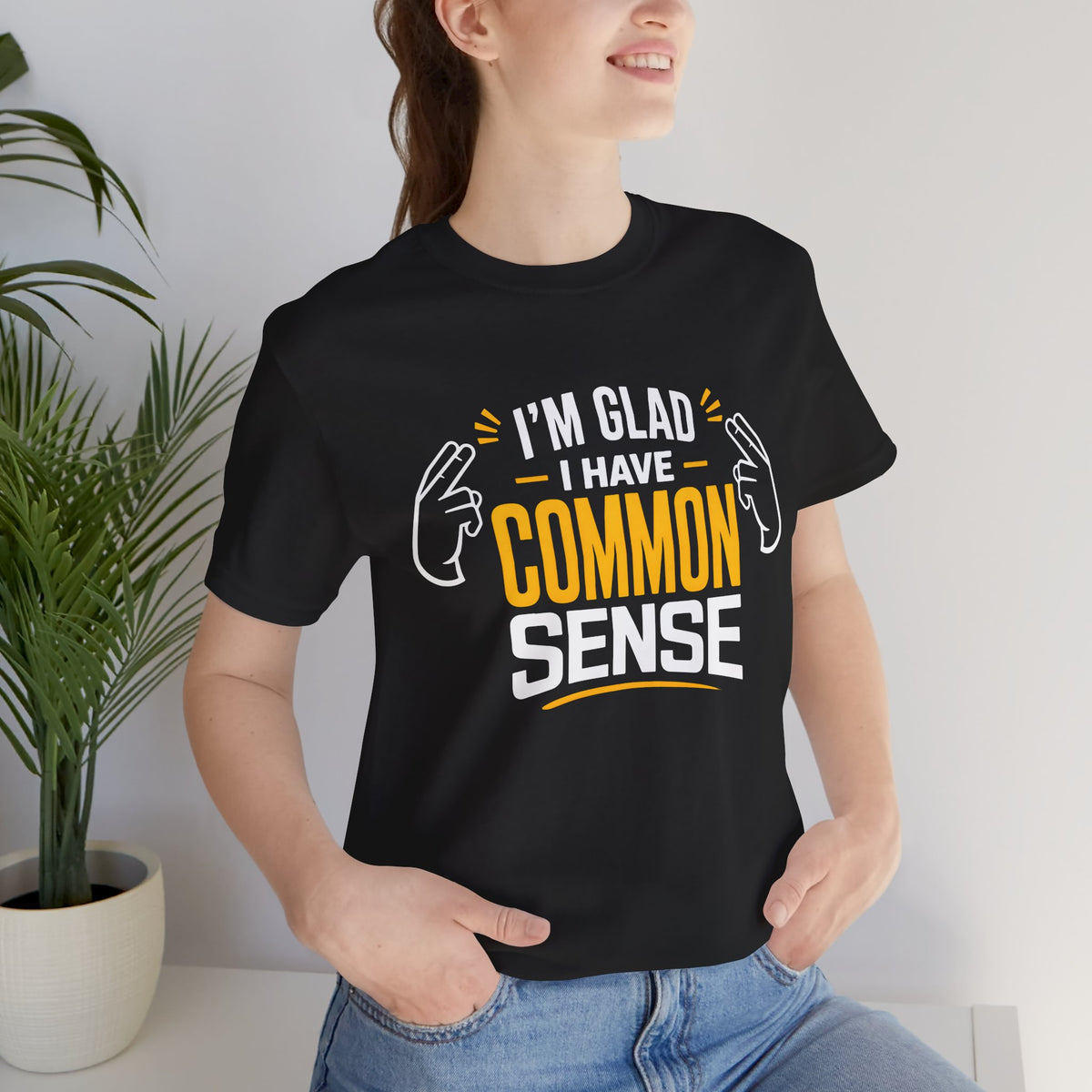 Common Sense & 100% IQ Graphic Tee.