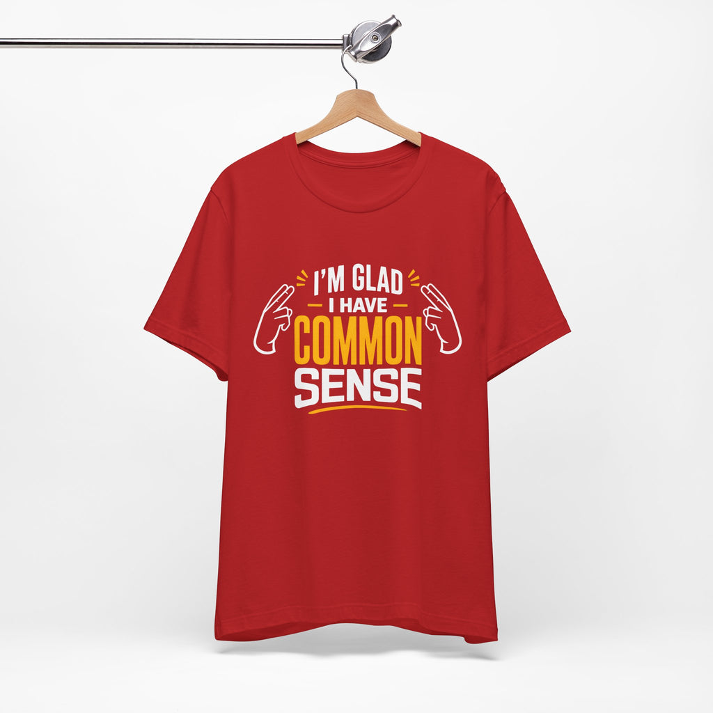 Common Sense & 100% IQ Graphic Tee.