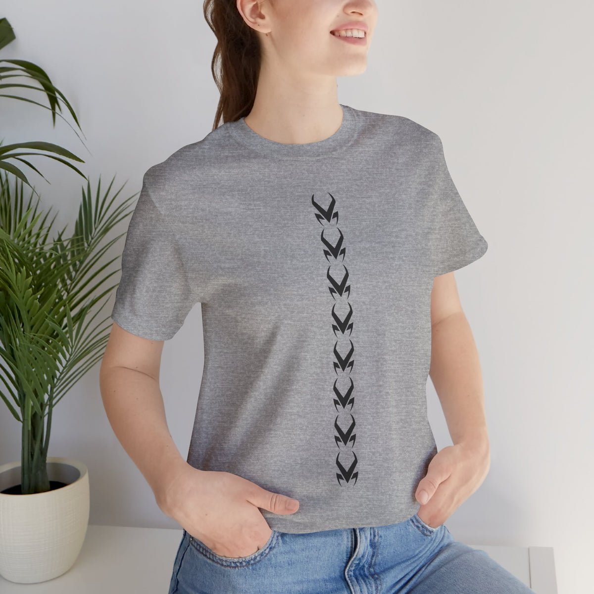 Minimalist Reversible Horns Graphic Tee.