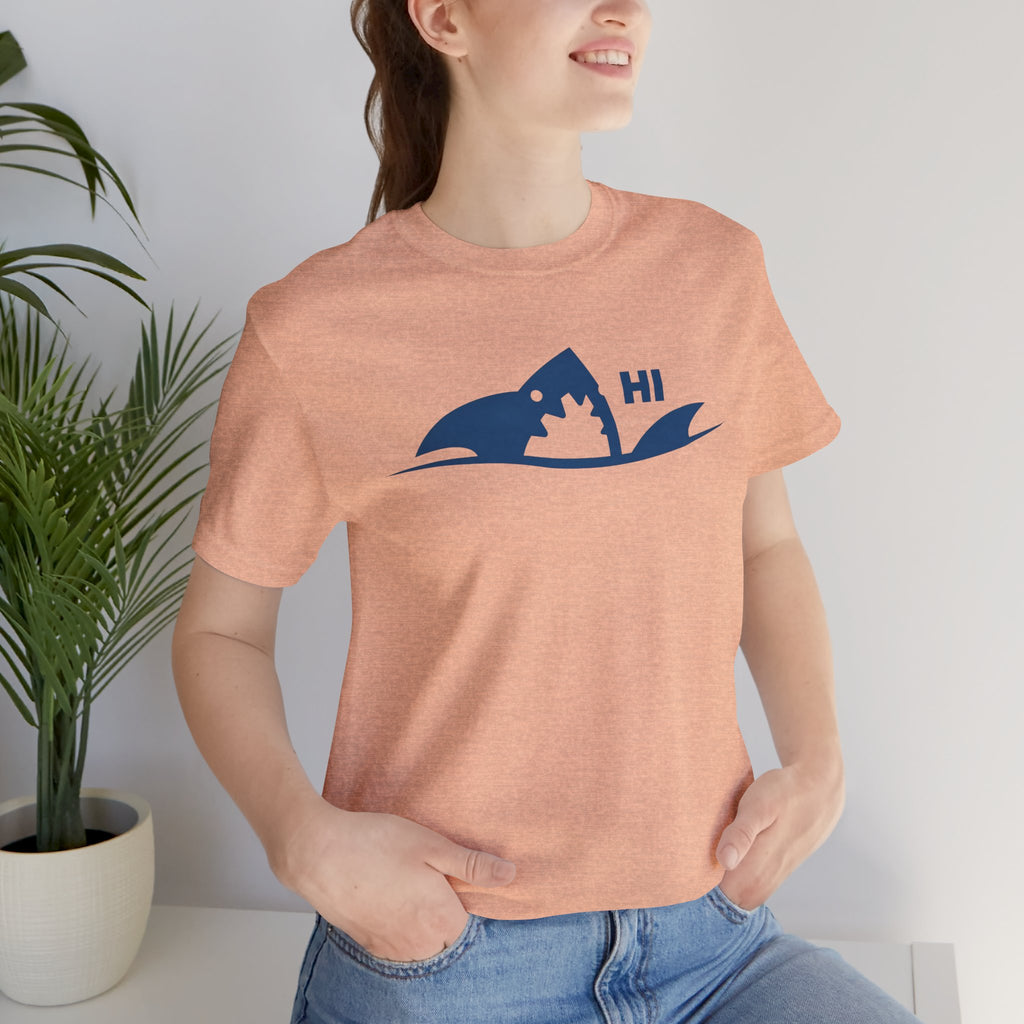 "I Don't Bite" Tribal Shark Graphic T-Shirt.