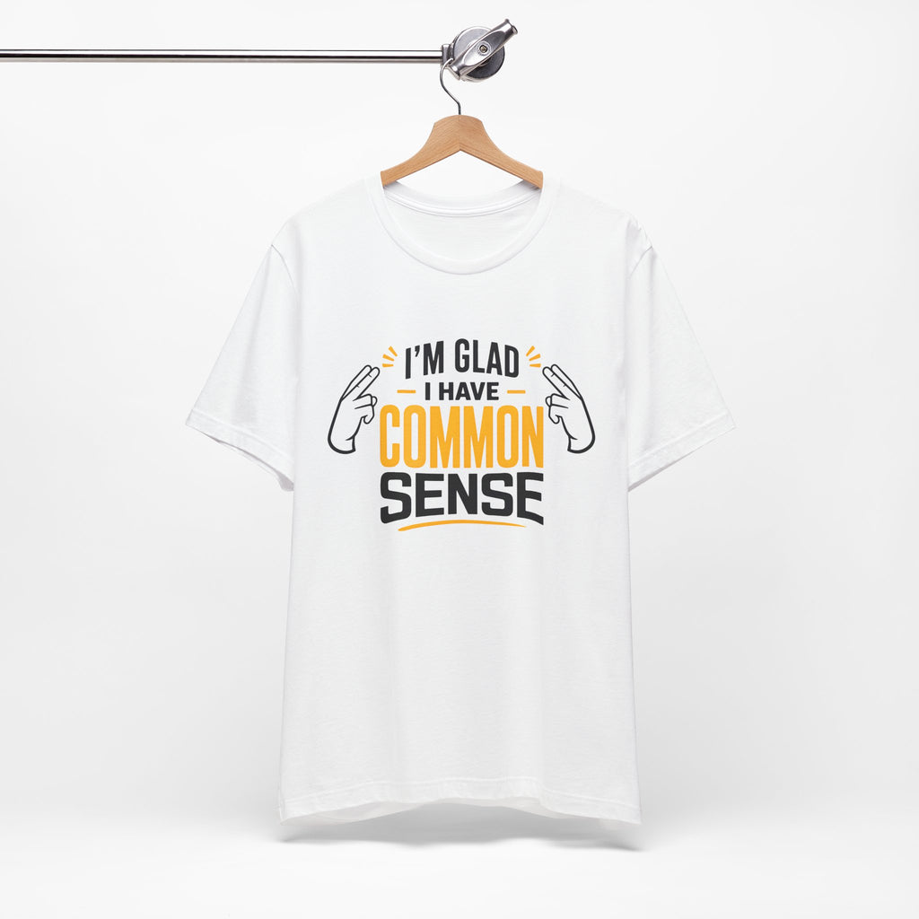 Common Sense & 100% IQ Graphic Tee.