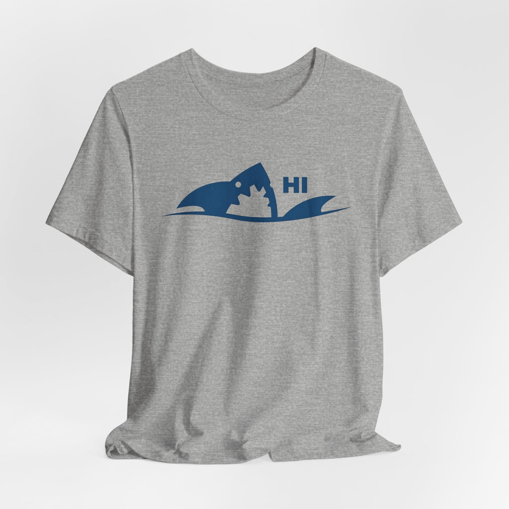 "I Don't Bite" Tribal Shark Graphic T-Shirt.