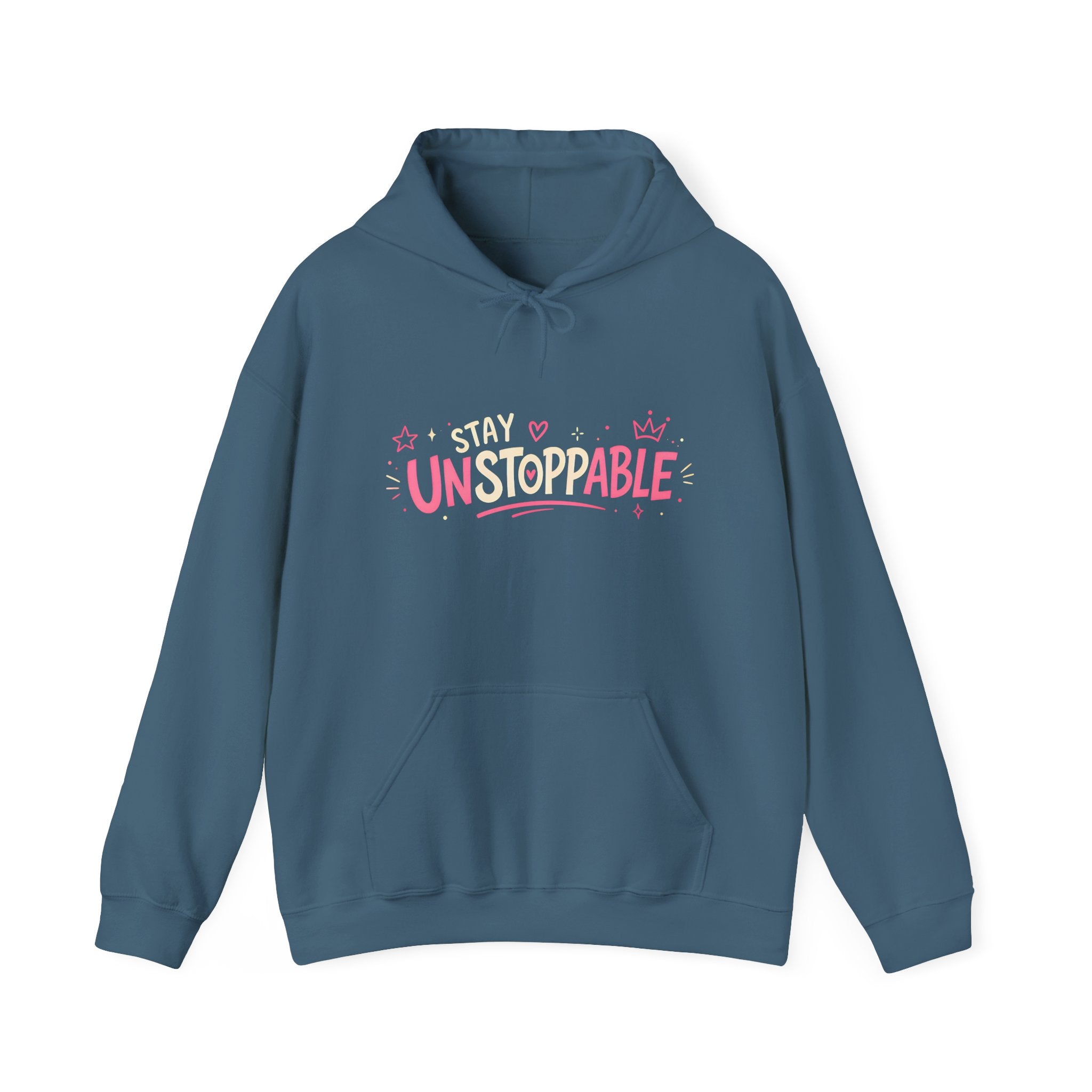 "Stay Unstoppable" Graphic Hoodie - Unisex Heavy Blend Sweatshirt.