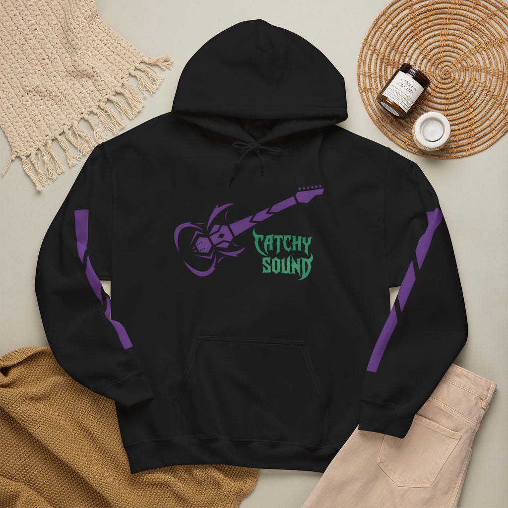 Catchy Sound Electric Guitar Graphic Unisex Hoodie.