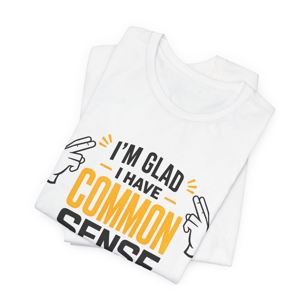 Common Sense & 100% IQ Graphic Tee.