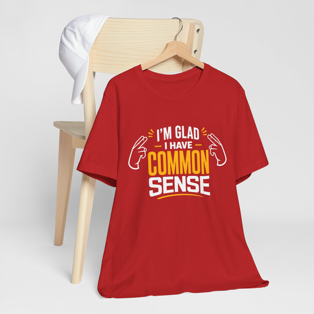 Common Sense & 100% IQ Graphic Tee.