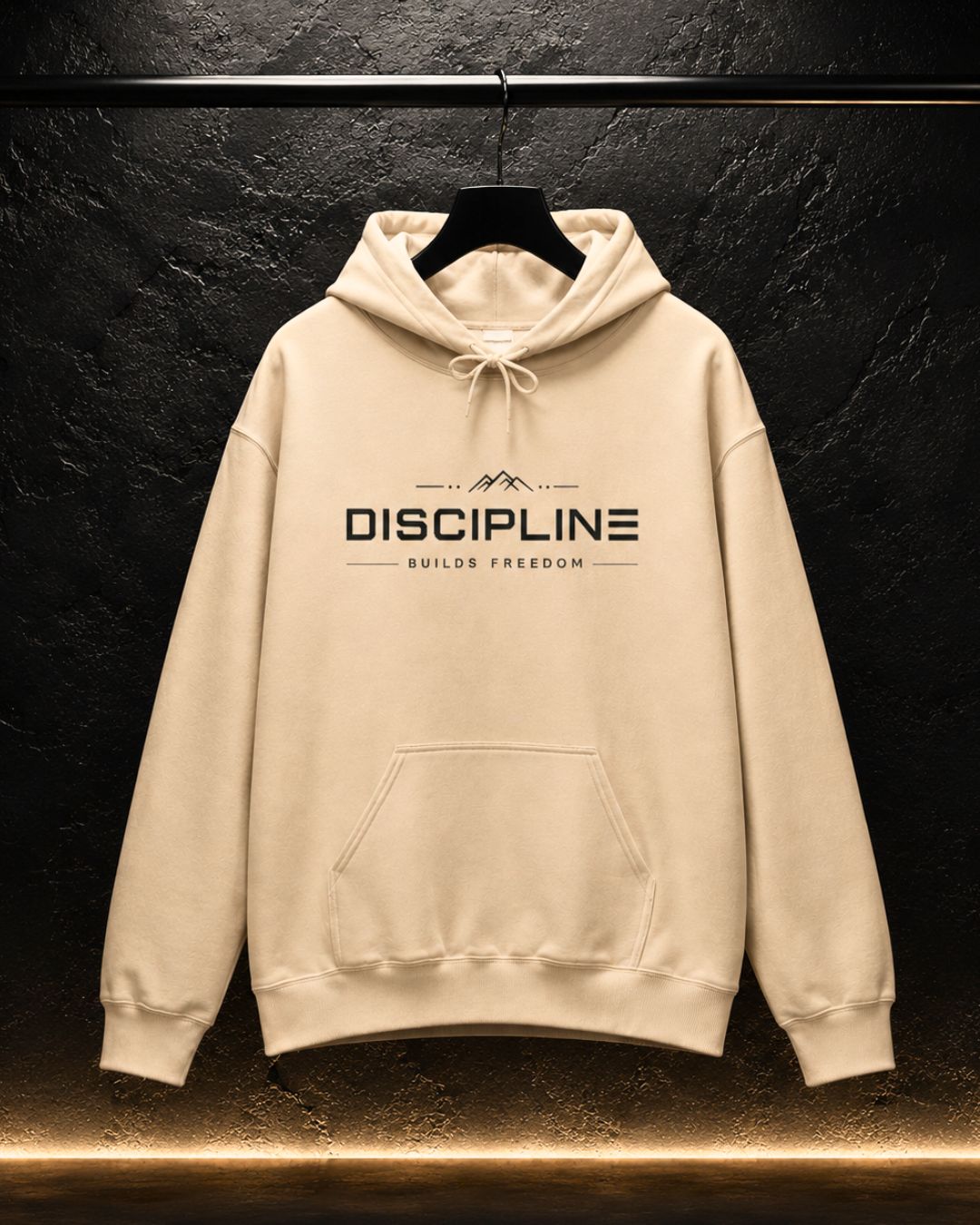 "Discipline Builds Freedom" Hoodie - Unisex Heavyweight Motivational Sweatshirt.