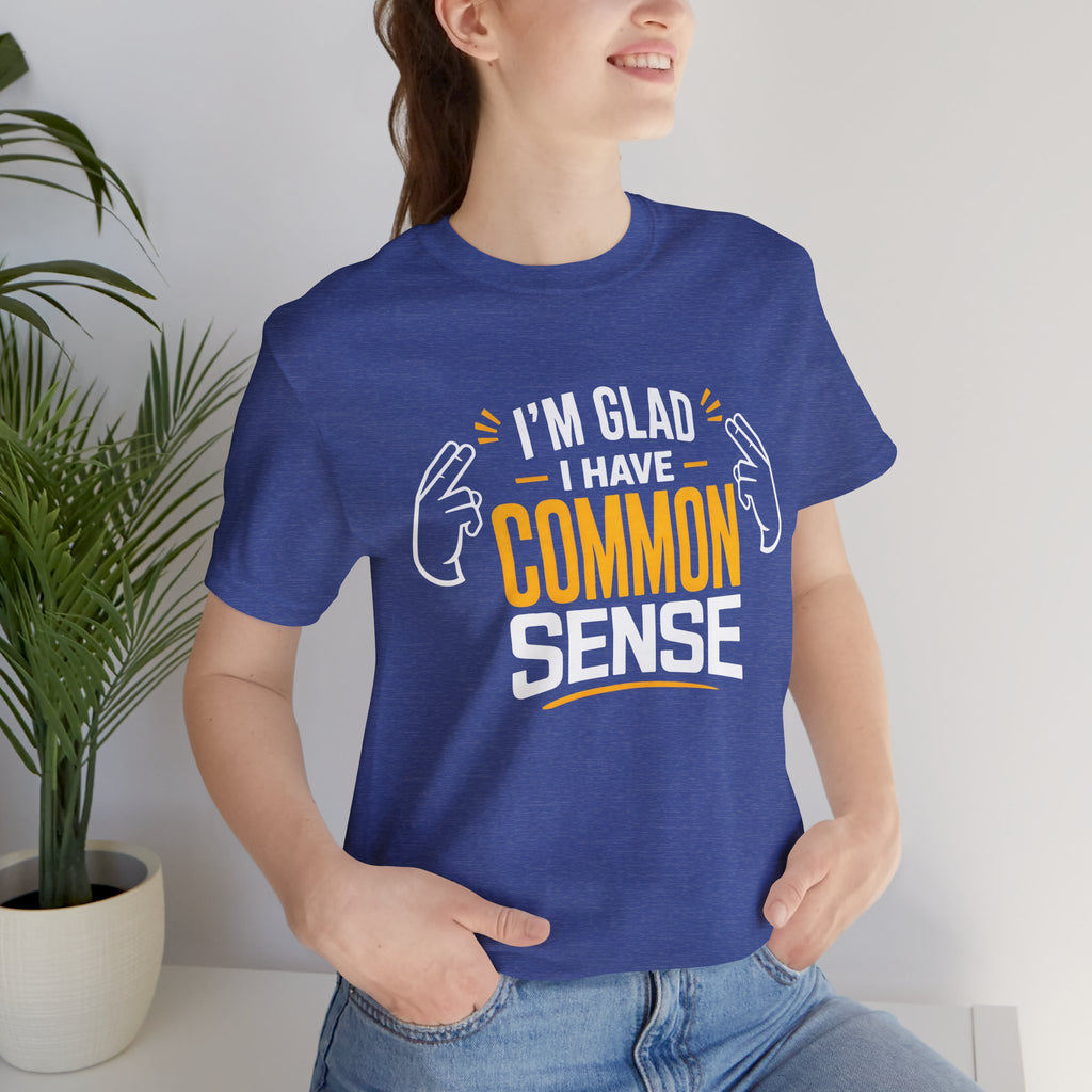 Common Sense & 100% IQ Graphic Tee.